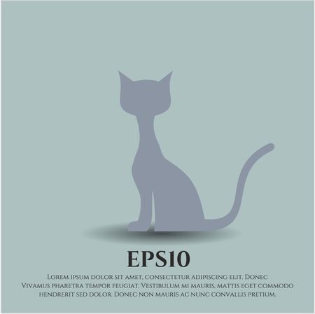 Cat icon vector illustration