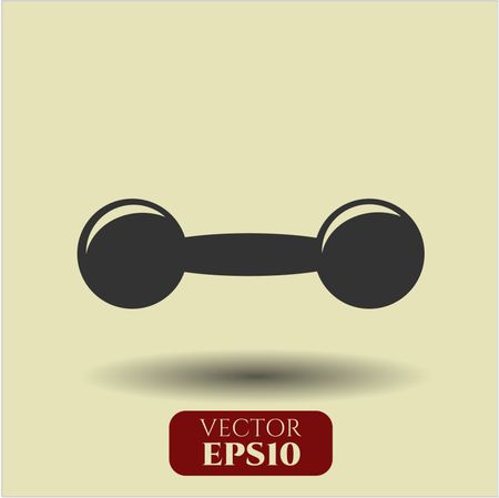 Dumbbell vector icon