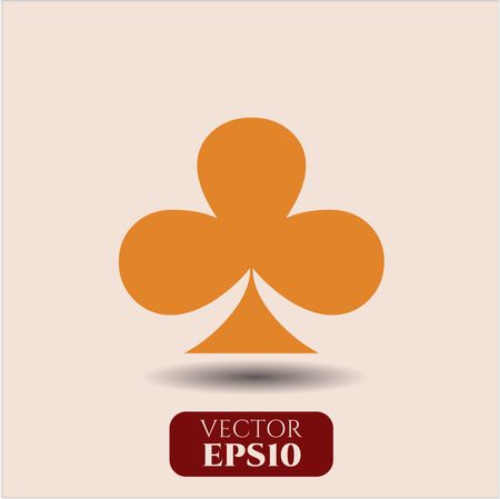 Poker clover vector symbol