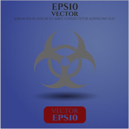 Biohazard vector icon