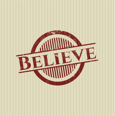 Believe rubber grunge seal