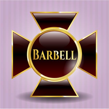 Barbell shiny emblem