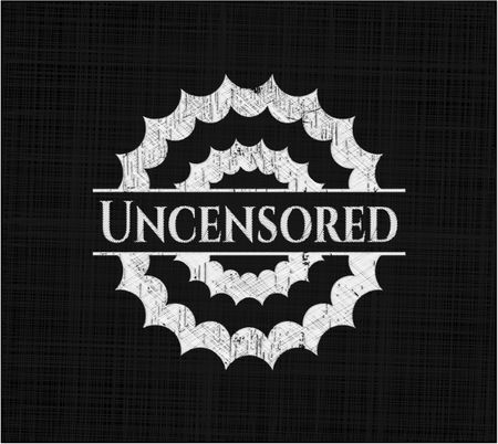 uncensored-chalkboard-emblem-365280935 Uncensored chalkboard emblem