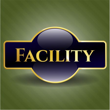 Facility gold emblem