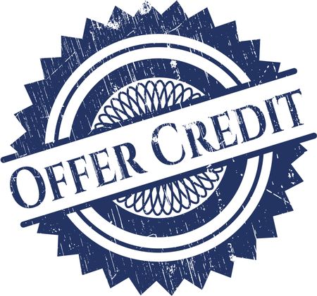 Offer Credit grunge seal