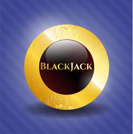 BlackJack gold emblem or badge