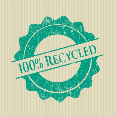 100% Recycled grunge seal