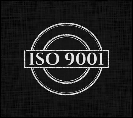 ISO 9001 chalk emblem