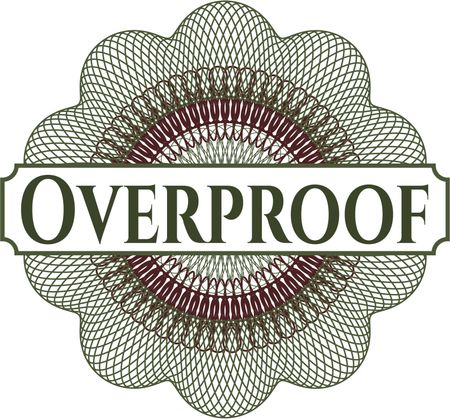 Overproof abstract rosette