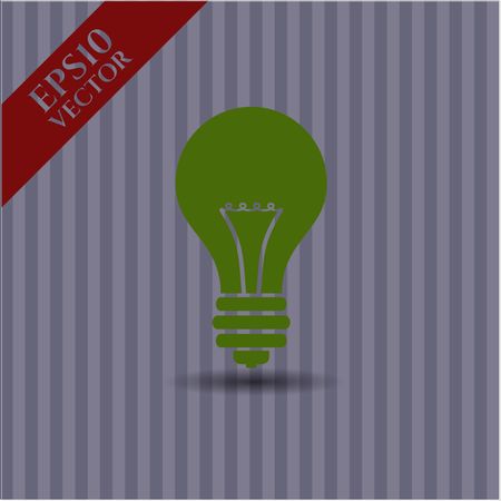 Light bulb vector icon or symbol