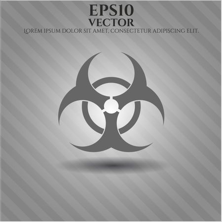 Biohazard vector icon