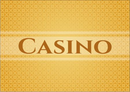 Casino banner or poster