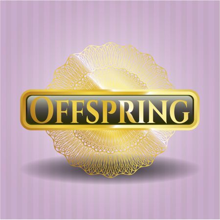 Offspring golden emblem or badge