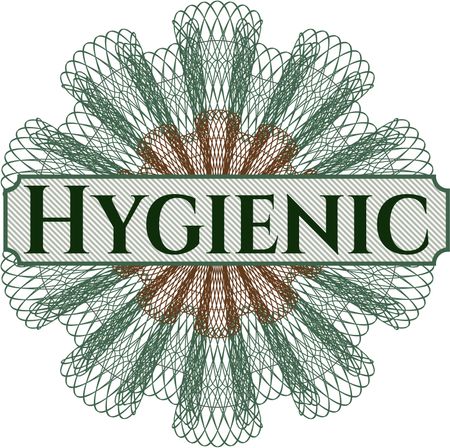 Hygienic abstract linear rosette