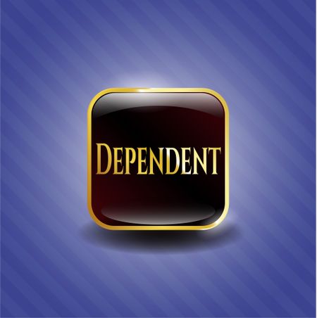 Dependent gold badge or emblem