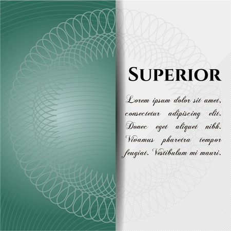Superior card, colorful, nice design