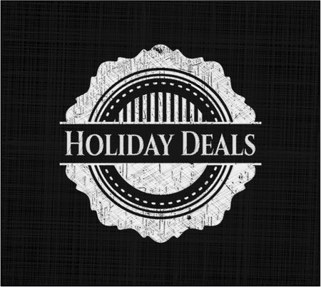 Holiday Deals chalkboard emblem