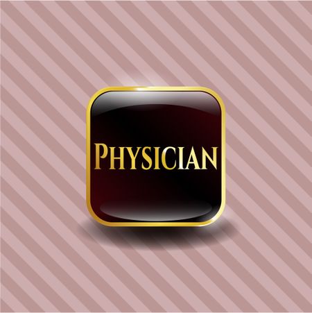 Physician gold shiny emblem