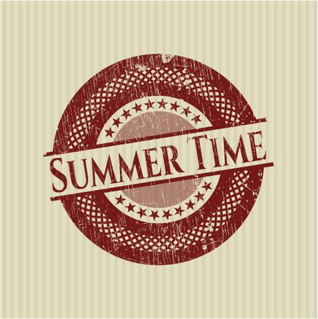 Summer Time grunge stamp
