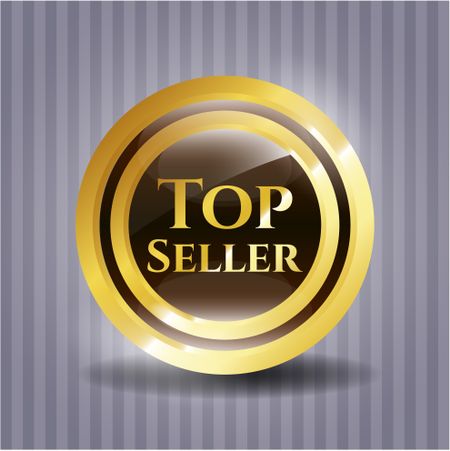 Top Seller gold shiny badge