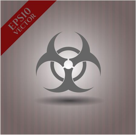 Biohazard vector icon