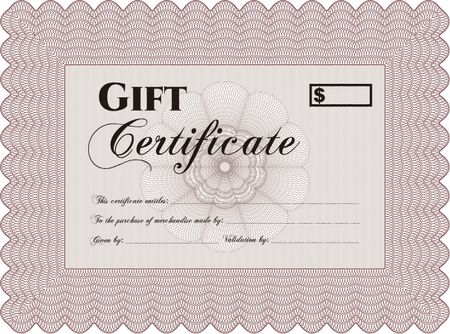 Formal Gift Certificate template. Artistry design. Customizable, Easy to edit and change colors.Easy to print. 