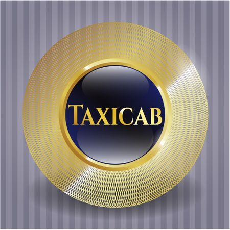 Taxicab gold emblem or badge