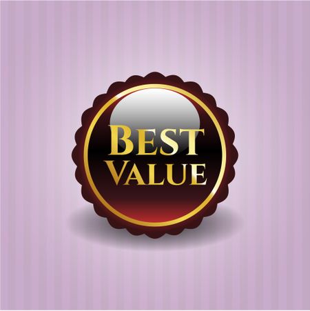 Best Value gold badge or emblem