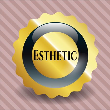 Esthetic golden emblem