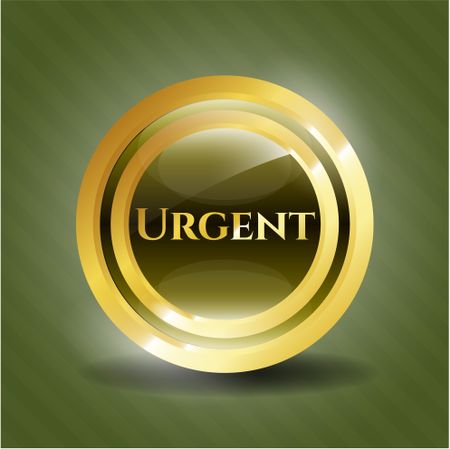 Urgent gold badge