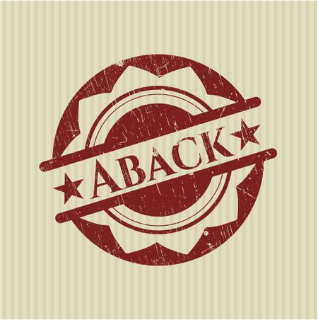 Aback rubber stamp