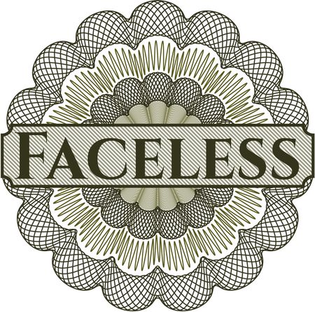 Faceless abstract rosette