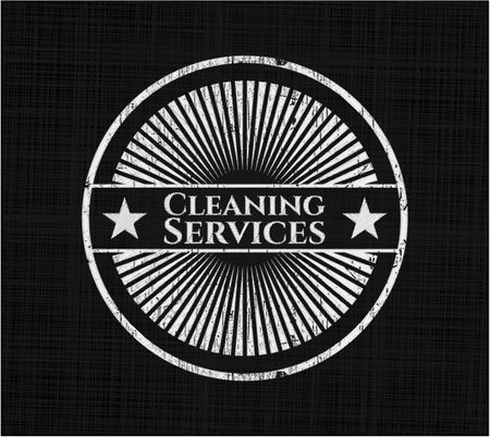 Cleaning Services chalkboard emblem