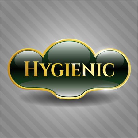 Hygienic gold emblem