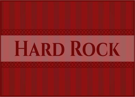 Hard Rock banner or poster