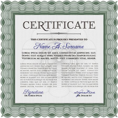 Diploma template or certificate template. Customizable, Easy to edit and change colors.Retro design. Easy to print. 