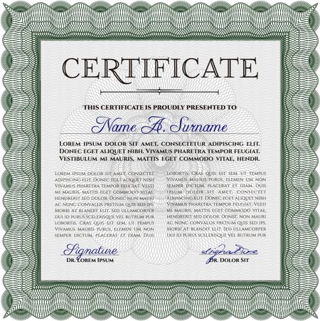 Diploma template or certificate template. Customizable, Easy to edit and change colors.Retro design. Easy to print.