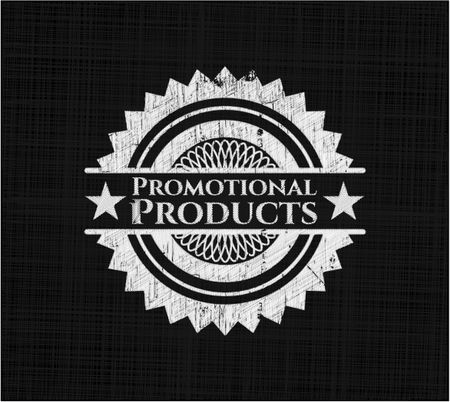 Promotional Products written with chalkboard texture