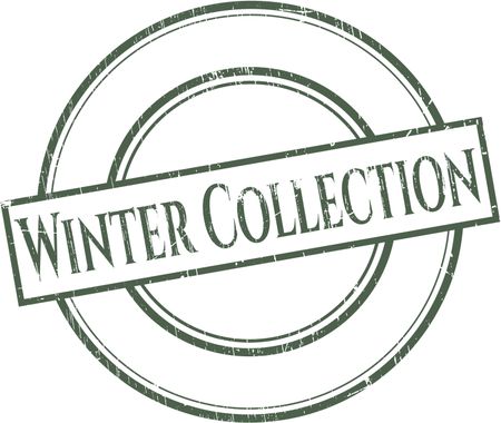 Winter Collection grunge stamp