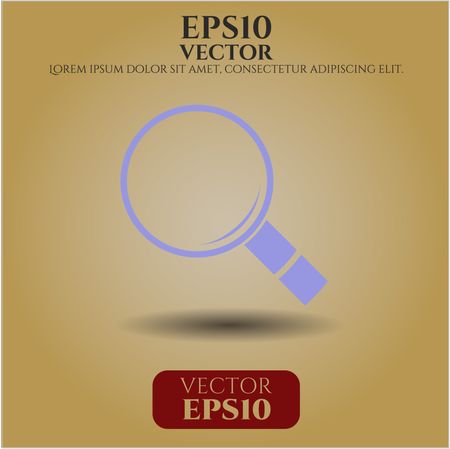 Magnifying glass, search vector icon