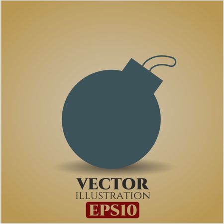 Bomb vector icon