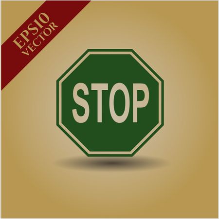 Stop icon or symbol