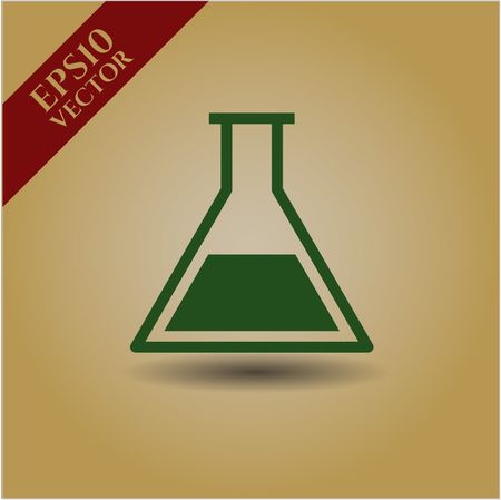 Test tube vector symbol