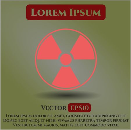 Nuclear, radioactive symbol