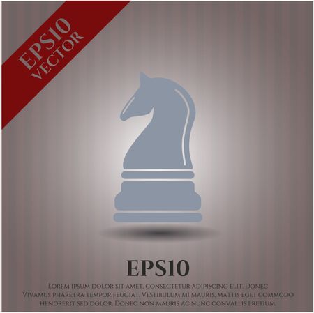 Chess knight icon vector illustration