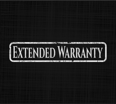 Extended Warranty written with chalkboard texture