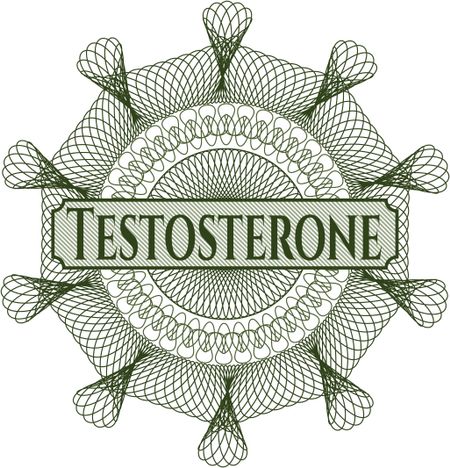 Testosterone abstract rosette