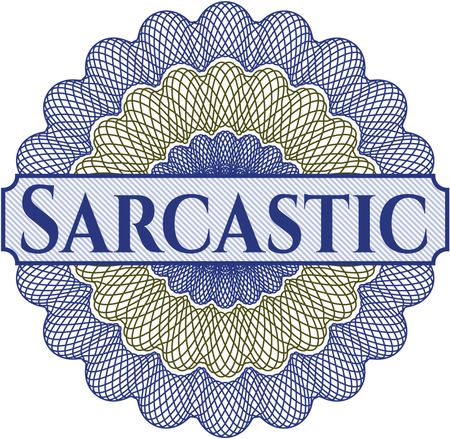 Sarcastic abstract rosette