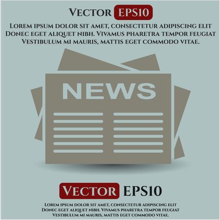 Newspaper vector icon