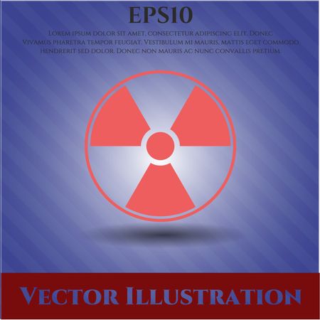 Nuclear, radioactive icon